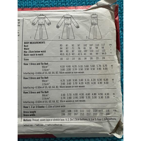 Simplicity 5242 Sewing pattern shirt dress swing skirt 1980s size 10 - Picture 5 of 5